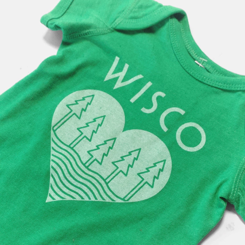 The Wisco Roots Green Onesie - GILTEE