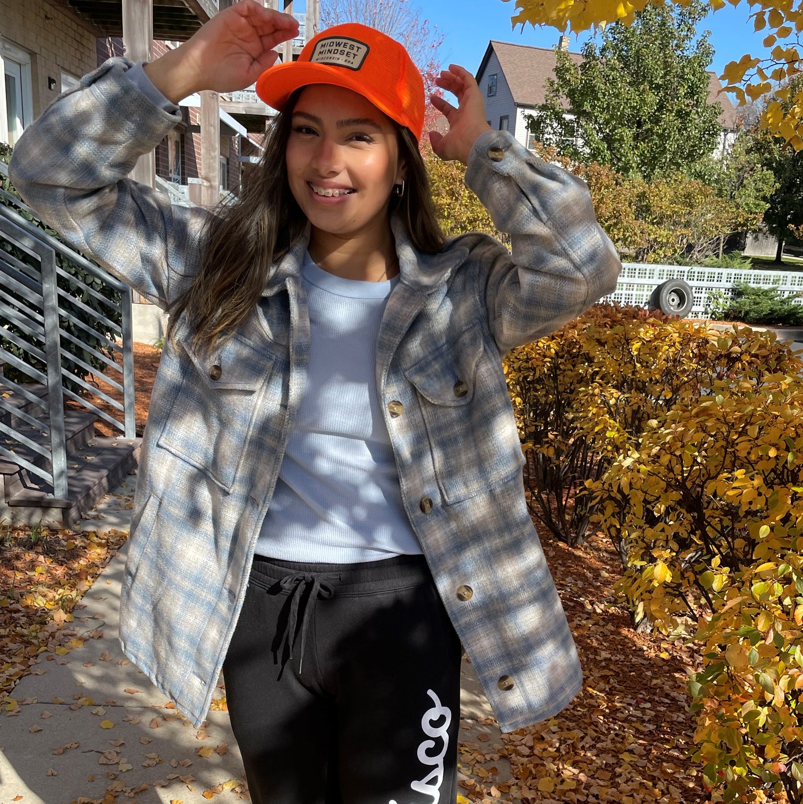 Midwest Mindset Seed Snapback - Blaze Orange | Giltee Apparel Company