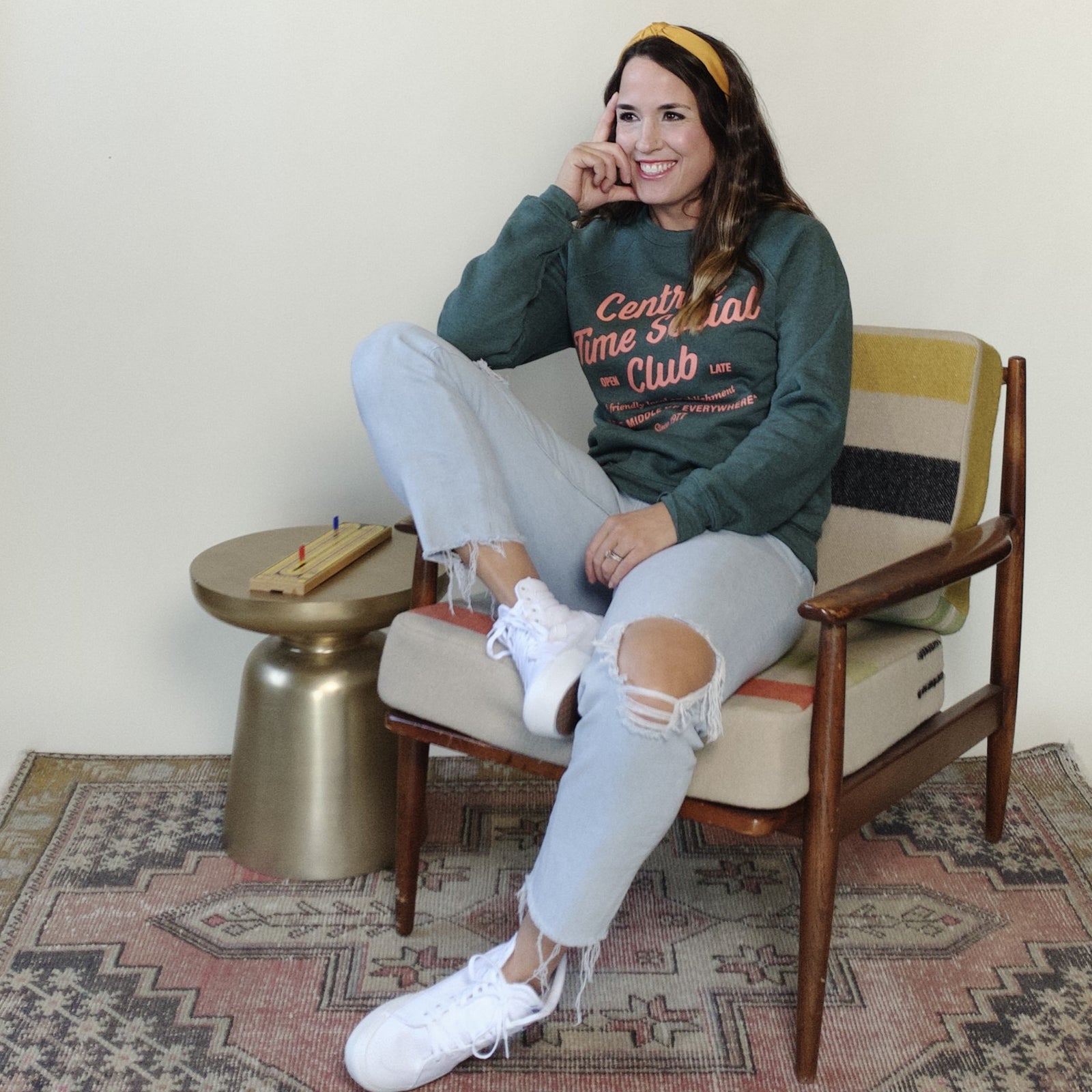 Central Time Social Club Script Crewneck | Giltee Apparel Company