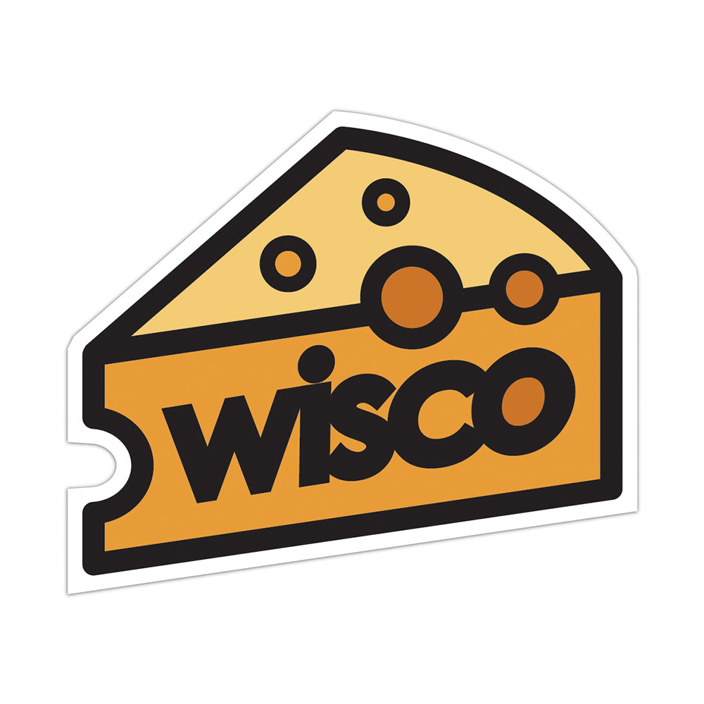 Wisco Cheese Sticker | Giltee Apparel Company