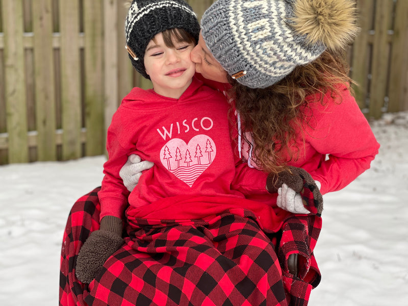 The Wisco Roots Red Toddler Hoodie - GILTEE
