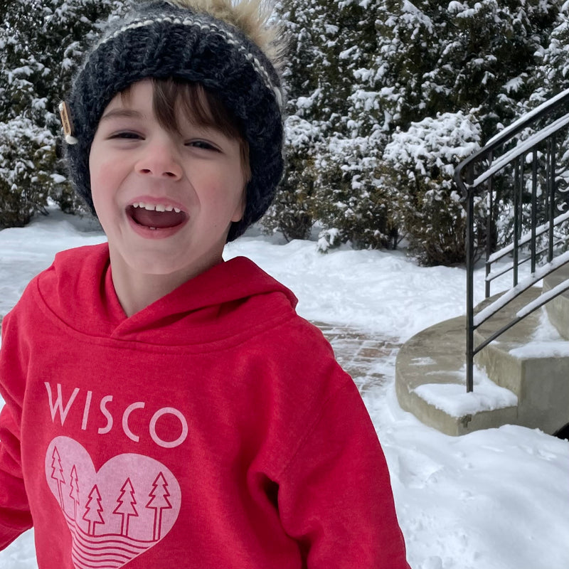 The Wisco Roots Red Toddler Hoodie - GILTEE