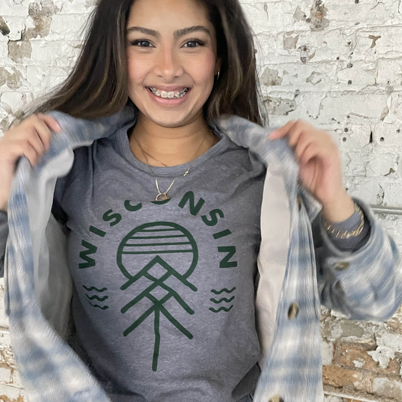 The Wisconsin Native Vintage Knit Long Sleeve Tee - GILTEE