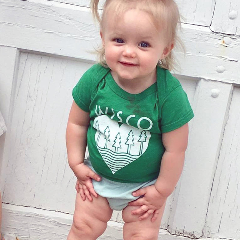 The Wisco Roots Green Onesie - GILTEE